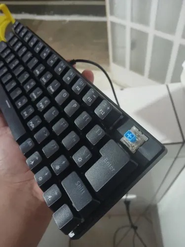 teclado mecânico switch azul + mouse delux m900<br>Kit completo por 210,00