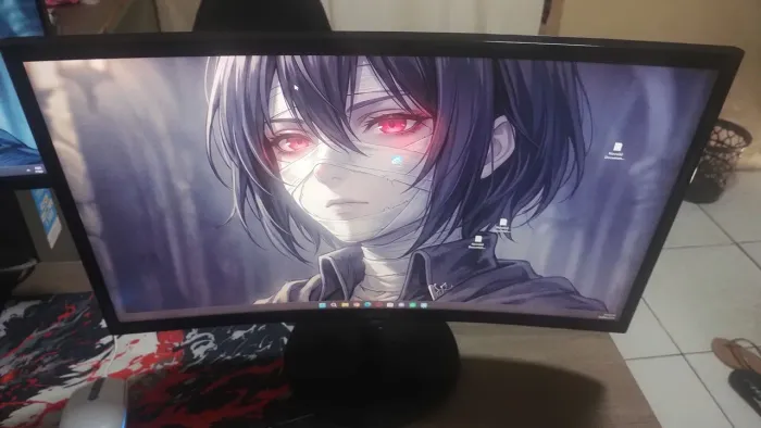 Monitor gamer curvo Samsung 24 polegadas