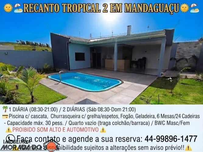 RECANTO TROPICAL 2 EM MANDAGUAÇU