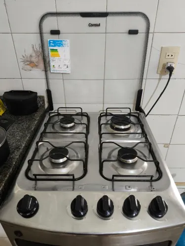 Fogão inox 4 bocas