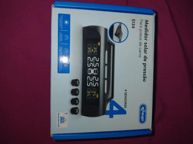 Medidor solar de pressão para pneus de carro 