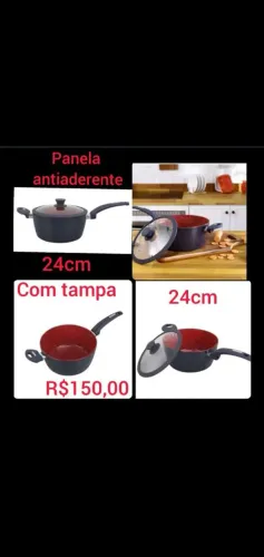 Panela nova antiaderente revestimento em cerâmica
