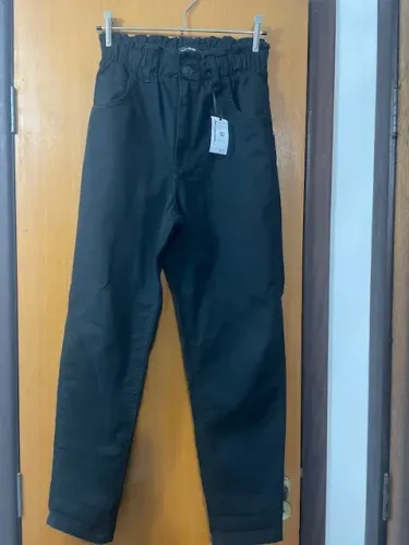 Calça Baggy Preta algodão, marca Pool, Tam 38. NOVA!