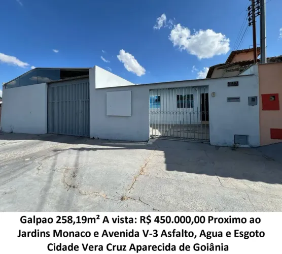 Leia a descrição: Galpao 258,19m² (Proximo ao Jardins Monaco e Avenida V-3) Cidade Vera Cr
