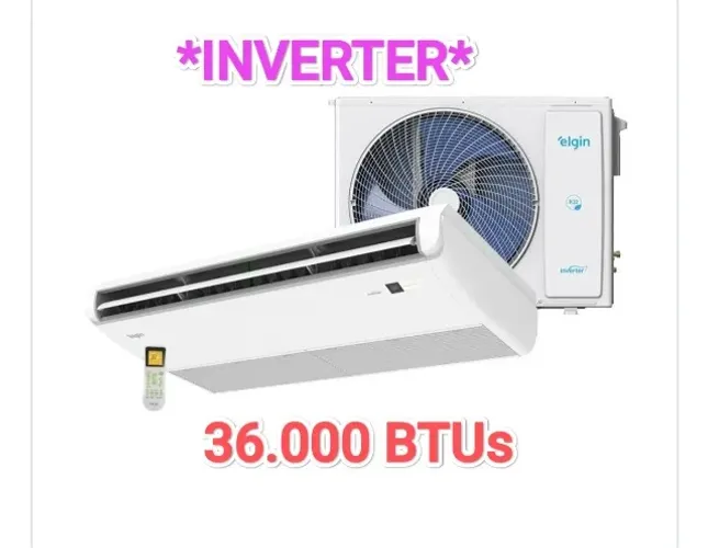 Ar Split Piso Teto Elgin INVERTER 36000 BTUs + Nota + Garantia  + Cartao 