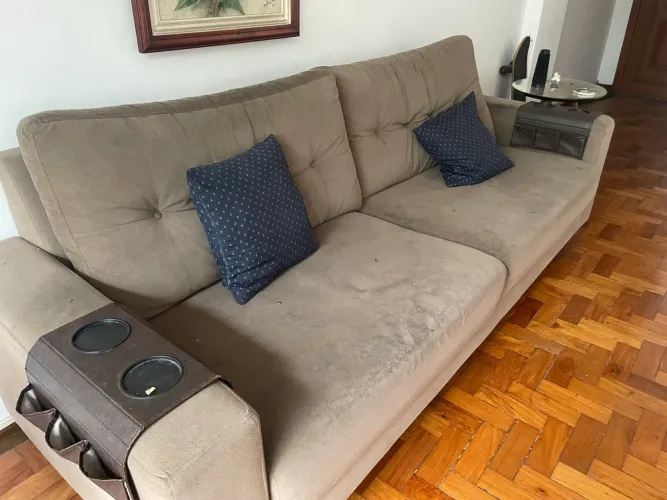 Sofá Cinza 3 lugares