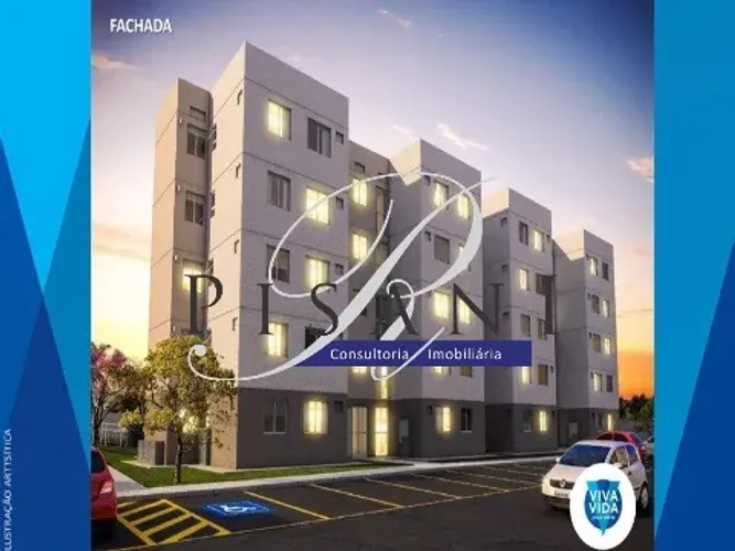 Apartamento à Venda em Santa Cruz, Rio de Janeiro-RJ: 2 quartos, 1 sala, 1 banheiro, 1 vag