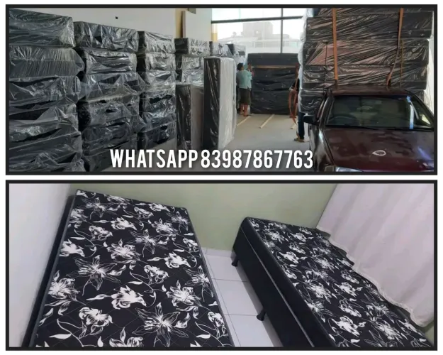 CAMA BOX CASAL E SOLTEIRO#. *63
