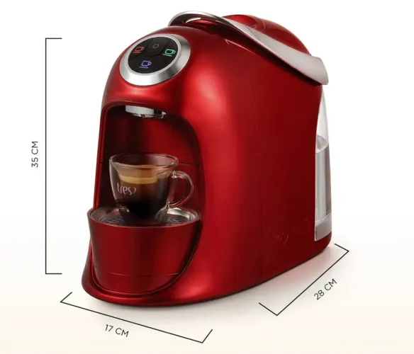 Cafeteira Tres Corações Versa S20 automática vermelha para cápsulas monodose