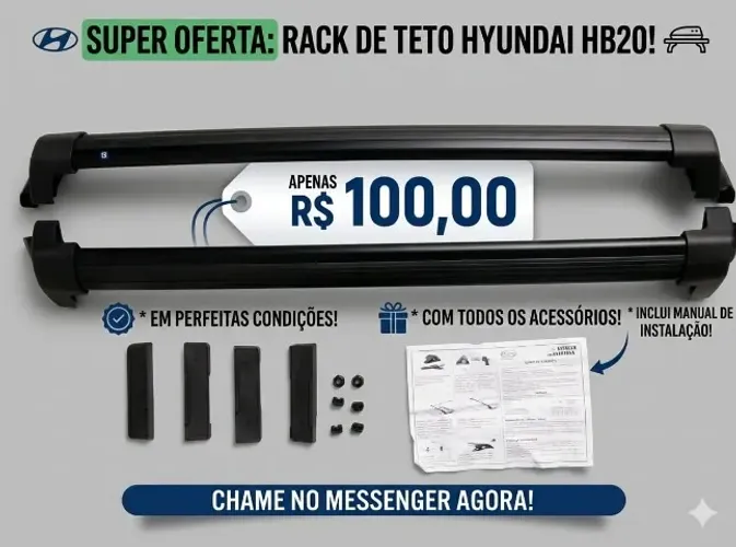RACK DE TETO P/ HB20