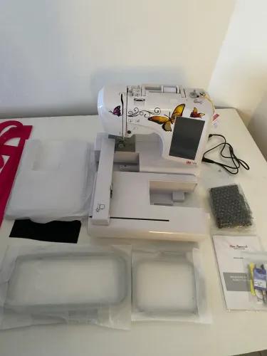 Máquina Costura E Bordado Doméstica Ss-1500 Bivolt Eletrônica Branca - Sun Special