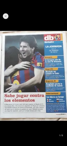 Jornal Don Balon Coleção C/ 51 Edições Messi Barcelona Real Madrid <br>Barcelona Real Madrid