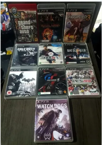 Lote 10 Jogos Ps3 - Ac cartão e Olx pay