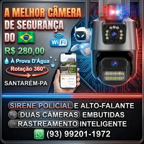 CÂMERA 4K LENTE DUPLA ?Proteja sua família com tecnologia avançada!