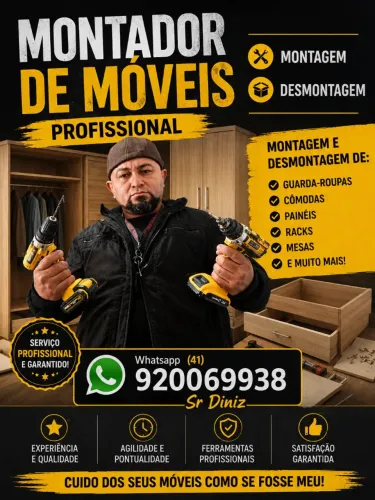 Marceneiro montador de móveis profissional