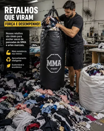 Retalhos de Tecido para Saco de Pancadas MMA/Boxe