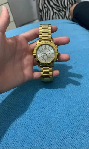 Relógio Euro delux Dourado 
