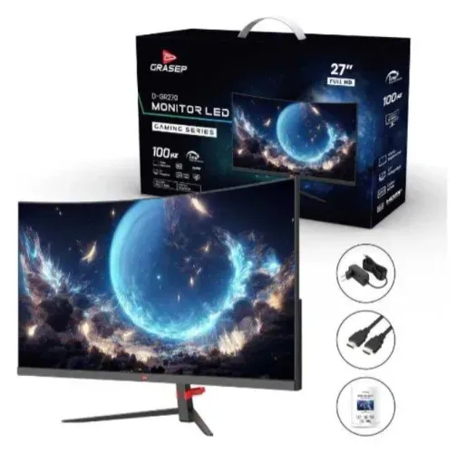 Monitor Para Computador Led Curvo 27? Polegadas Full HD 100Hz