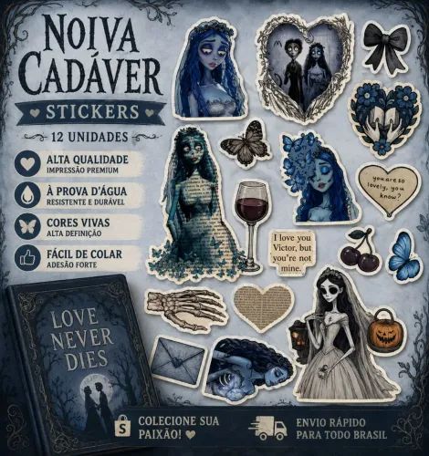 Kit Stickers | Noiva Cadáver