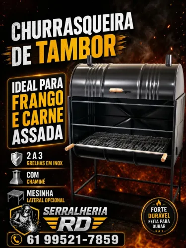 Churrasqueira pra comércio e residência 
