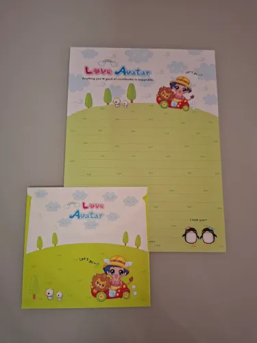 Papel de carta coleção com envelope