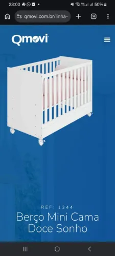 Berço cama com colchão 