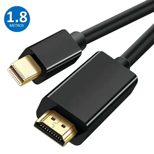 Cabo Mini DisplayPort para HDMI 1.8m QHD para MacBook e PC - Anxin em São Luís ma