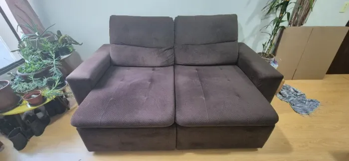 Sofá Retrátil Reclinável 3 lugares