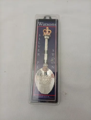 Colher para Coleção marca Watsons Reino Unido de Prata 90 