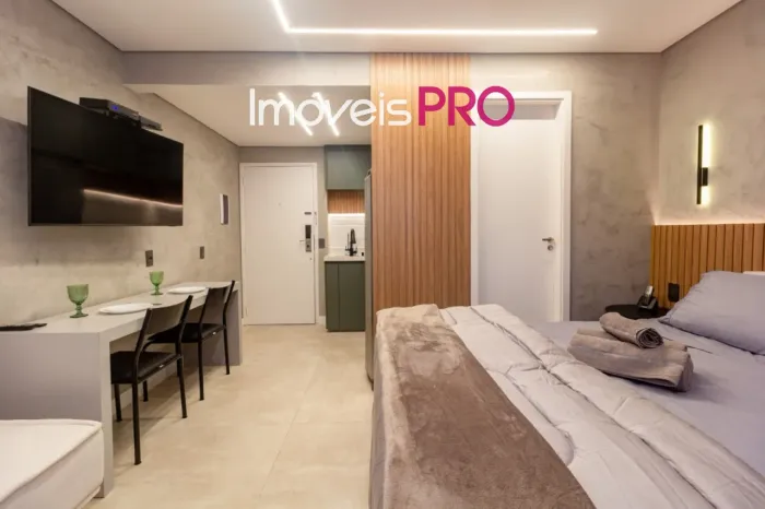 Studio de 24 m² Finamente Mobiliado | Conforto, Modernidade e Lazer Completo Próximo ao Me