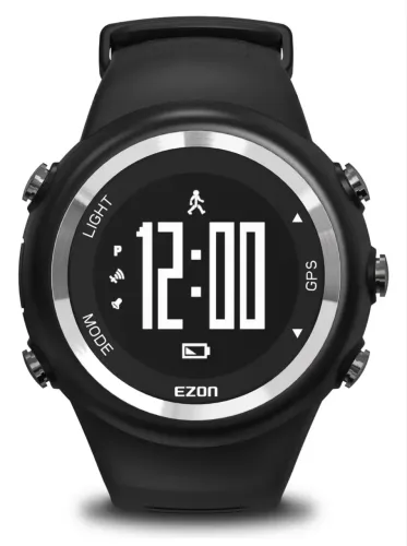Relógio Esportivo Ezon T031b01 GPS integrado Preto Resistente À Água 5atm
