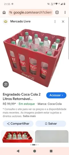 Engradado Coca cola 2 litros