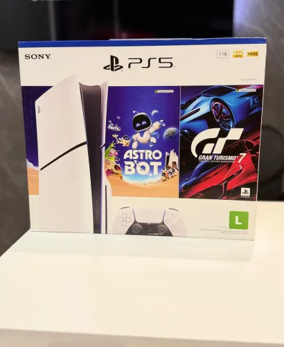 PS5 Slim Mídia Física 1TB 2 Jogos e 1 Controle