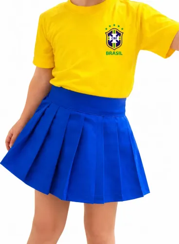 CAMISA BRASIL INFANTIL 100% ALGODÃO