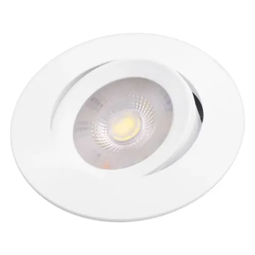Kit 15 Spot Led 7w Dicroica Direcionável Embutir Redondo Luz Branca Fria