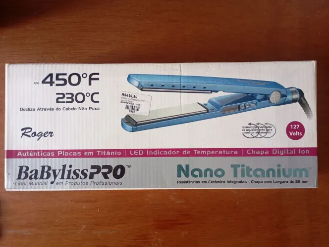 Chapinha babyliss pro nano Titanium 