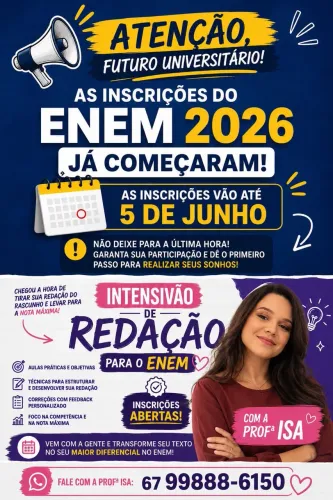 Aulas de Redação para o Enem