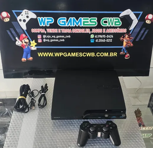 Playstation 3 Slim Com Jogos