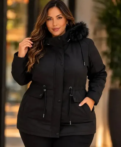 Parka Feminina Plus