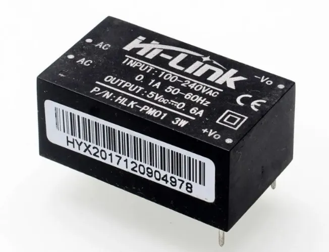 Hlk-pm01 Ac- Dc 220v Para 5v Mini Poder Fornecimento Módulo Fonte Automação COD-CP446 