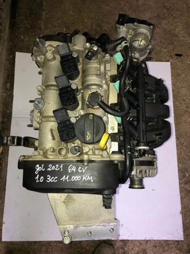 Motor parcial vw gol 2021 1.0 3cc 11mil km 84cv