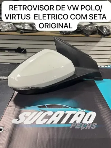 Retrovisor de Vw Polo Virtus Elétrico Com Seta Original (2)