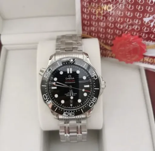 Relógio Omega SeaMaster Automático Preto Premium