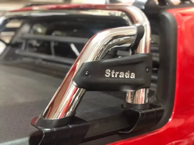 Santo Antonio Fiat Strada 2020 a 2023 Cromado Track St Dupla e Simples