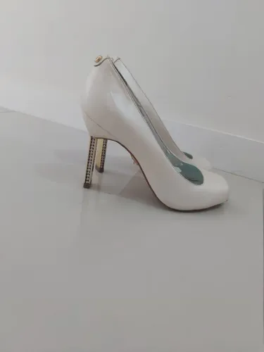 Sapato gelo 37 de casamento usado 1 x jorge bischoff