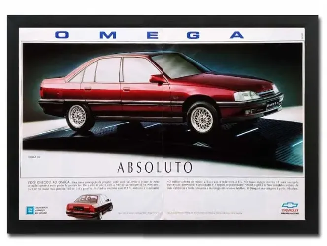 Quadro decorativo Omega CD 3.0 com propaganda original