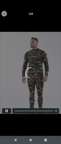 Conjunto de Roupas Térmicas Masculinas-Camufladas um