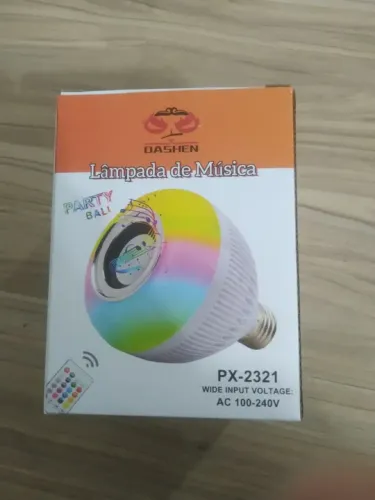 Lâmpada Bluetooth com controle