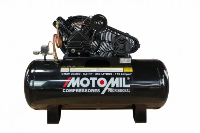 COMPRESSOR MOTOMIL 250L 175LBS 5,0HP TRIFASICO 