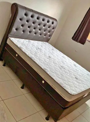 Cama Box Casal com Cabeceira